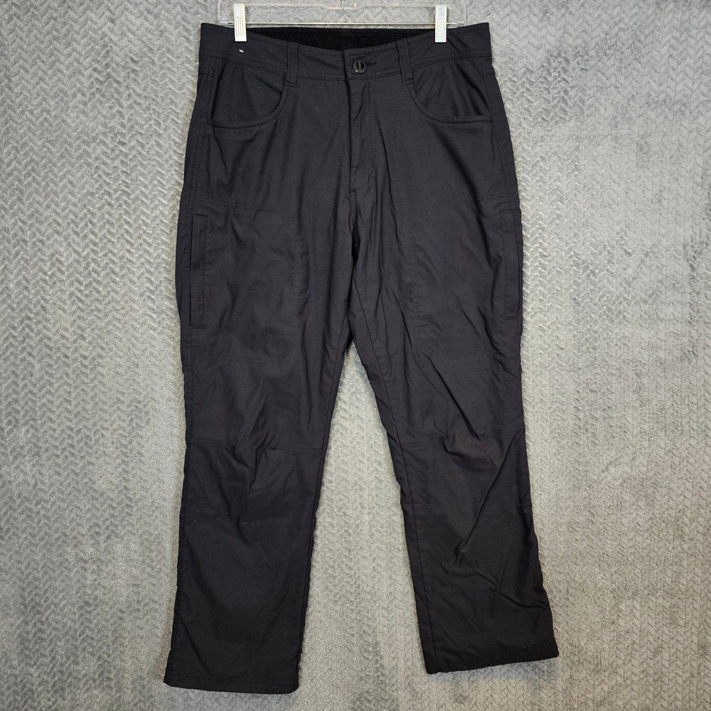 Orvis Classic Collection Mens 32x30 Fleece Lined Tech Hiking Fishing Pants Black